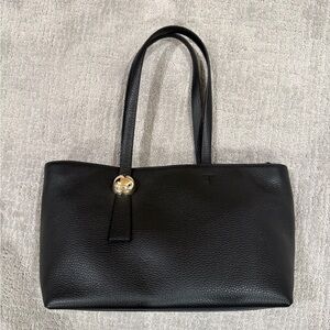 Elegant Furla Black Leather Purse
